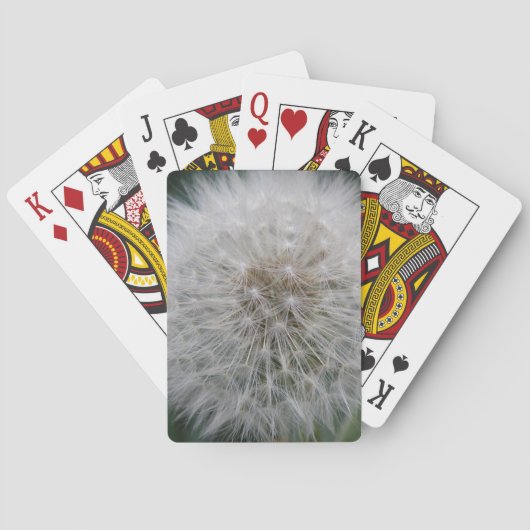 Dandelion ladenkaart voor zaaigoed pokerkaarten (Achterkant)