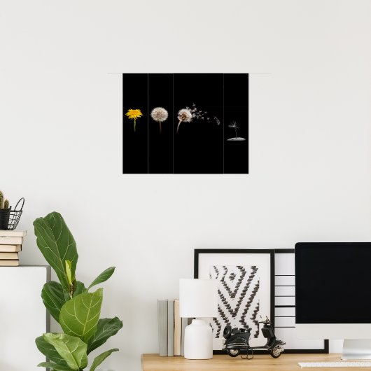 Dandelion Life Cycle Poster/Afdruk Poster (Thuiskantoor)