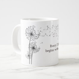 Dandelion maakt een windenergie grote koffiekop