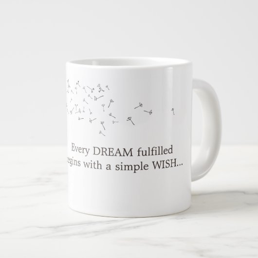 Dandelion maakt een windenergie grote koffiekop (Voorkant rechts)