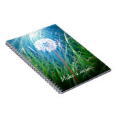 Dandelion Macro Notitieboek (Rechterzijde)