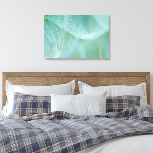 Dandelion macroon canvas afdruk (Insitu (Slaapkamer))