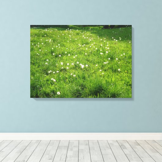 Dandelion Meadow Canvas Afdruk (Insitu (Houten vloer))