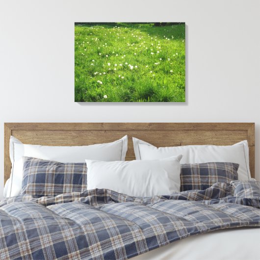 Dandelion Meadow Canvas Afdruk (Insitu (Slaapkamer))