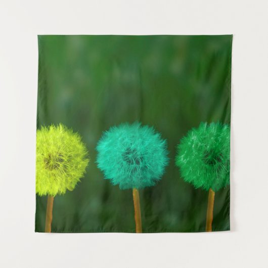 Dandelion, meerkleurig wandkleed (Voorkant)