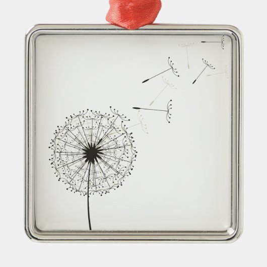 Dandelion Metalen Ornament (Voorkant)