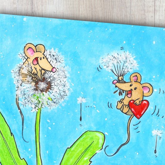 Dandelion Mice Briefkaart