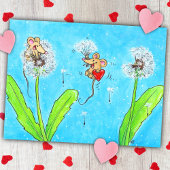 Dandelion Mice Briefkaart