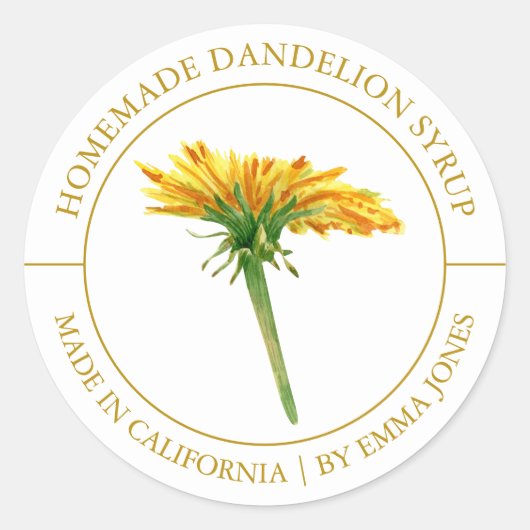 Dandelion Modern label (Voorkant)