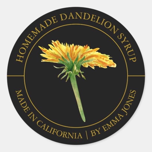 Dandelion Modern label (Voorkant)