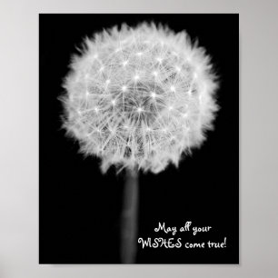 Dandelion "Moge al je wensen uitkomen!" Poster