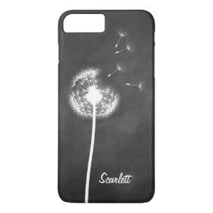 Dandelion Monogram Chalkboard iPhone 7 Plus iPhone 8/7 Plus Hoesje
