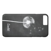 Dandelion Monogram Chalkboard iPhone 7 Plus Case-Mate iPhone Case (Achterkant (Horizontaal))