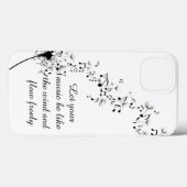 Dandelion Music Symbols Case-Mate iPhone Case (Achterkant (horizontaal))