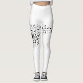 Dandelion-Muzieknoten Leggings (Voorkant)