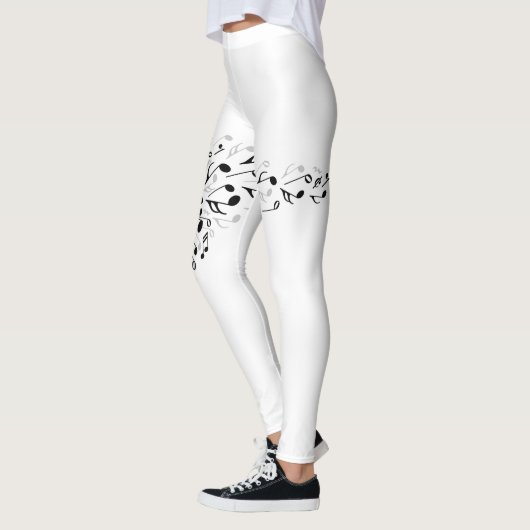 Dandelion-Muzieknoten Leggings (Links)