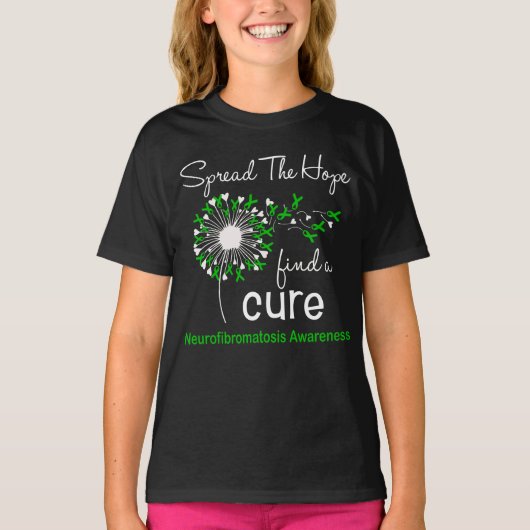 Dandelion Neurofibromatosis Awareness T-shirt (Voorkant)