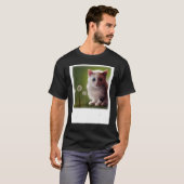 Dandelion Next To A Baby Cat Realistic Art T-shirt (Voorkant volledig)