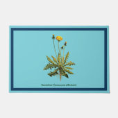 Dandelion op blauw deurmat (Voorkant)