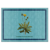 Dandelion op blauw snijplank (Voorkant)