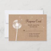 Dandelion op Burlap RSVP (Voorkant)