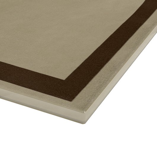 Dandelion op oud papier snijplank (Hoek)