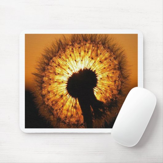 Dandelion op Sunset Muismat (Met muis)