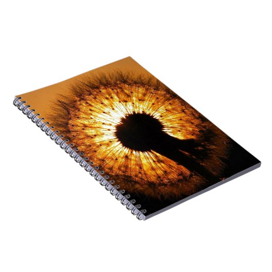 Dandelion op Sunset Notitieboek (Rechterzijde)