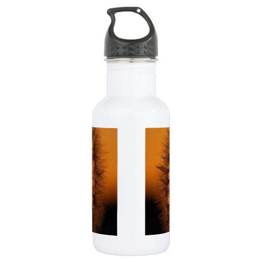 Dandelion op Sunset Waterfles (Achterkant)