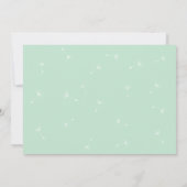 Dandelion over de uitnodiging voor het huwelijk (Achterkant)