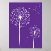 dandelion paars poster (Voorkant)