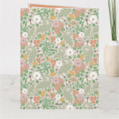  Dandelion Pansies Busy Bees Spring Foto Bedankkaart (Achterkant)