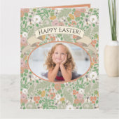  Dandelion Pansies Busy Bees Spring Foto Kaart (Voorkant)