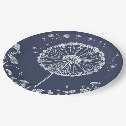 Dandelion Papieren Bordje (Gekanteld)