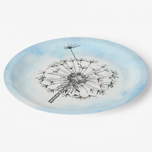 Dandelion Papieren Bordje (Gekanteld)