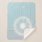 Dandelion pastel sherpa blanket deken (Voorkant)