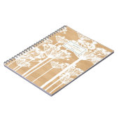 Dandelion Patroon op persoonlijk hout Notitieboek (Linkerzijde)