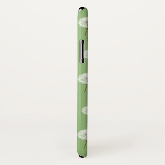 Dandelion Pattern on Green Background Case-Mate iPhone Case (Achterkant / rechts)