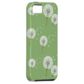 Dandelion Pattern on Green Background Case-Mate iPhone Case (Back/Rechts)
