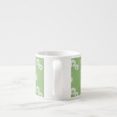 Dandelion Pattern on Green Background Espresso Kop (Achterkant)