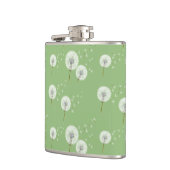 Dandelion Pattern on Green Background Heupfles (Links)