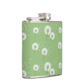 Dandelion Pattern on Green Background Heupfles (Rechts)