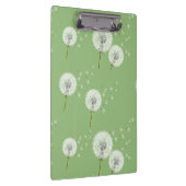 Dandelion Pattern on Green Background Klembord (Rechts)