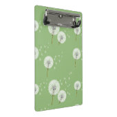 Dandelion Pattern on Green Background Mini Klembord (Schuin)