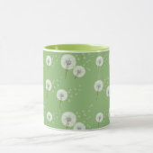 Dandelion Pattern on Green Background Mok (Midden)