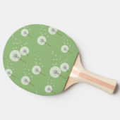 Dandelion Pattern on Green Background Tafeltennisbatje (Zijkant)
