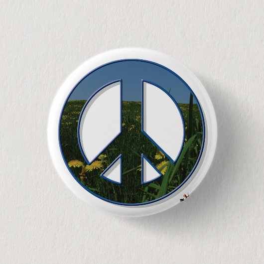 Dandelion Peace Button (Voorkant)