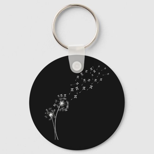 Dandelion Pi Day Flower Florence Tree Wiskunde Lov Sleutelhanger (Voorkant)