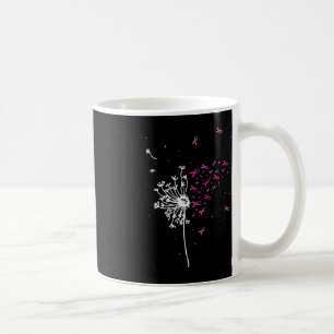 Dandelion Pink Ribbon Cool Breast Cancer Bewusthei Koffiemok