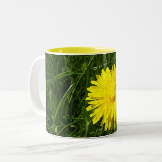 Dandelion, Pissenlit Tweekleurige Koffiemok (Voorkant links)